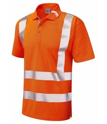 LEO WORKWEAR BROADSANDS ISO 20471 Cl 2 Coolviz Ultra Polo Shirt